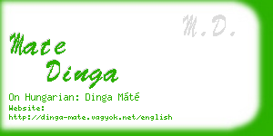 mate dinga business card